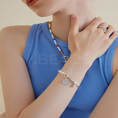 40Pcs 304 Stainless Steel Pendants STAS-LP0002-48-1