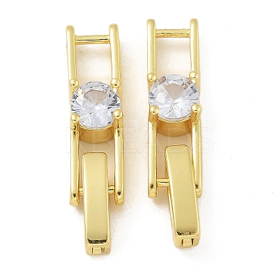 Rack Plating Brass Micro Pave Cubic Zirconia Watch Band Clasps LS-KK-A234-016G-02-1
