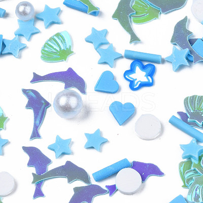 Handmade Polymer Clay Cabochons CLAY-N006-87-1