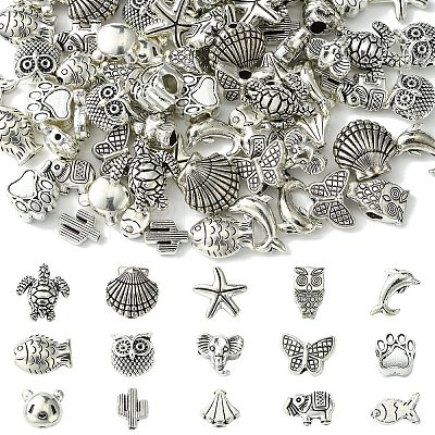 Tibetan Style Alloy Beads FIND-YW0005-04-1