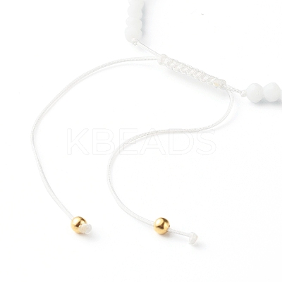 Adjustable Nylon Thread Braided Bead Bracelets Set BJEW-JB06440-1
