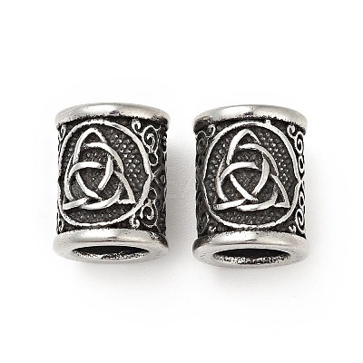 Viking Rune 304 Stainless Steel Beads LS-STAS-E164-01AS-1