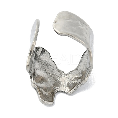 304 Stainless Steel Open Cuff Rings RJEW-M019-60P-1
