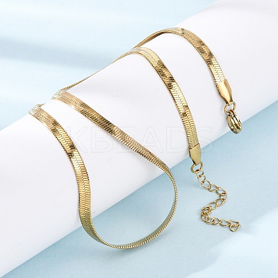 304 Stainless Steel Snake Pendant Double Layer Necklaces for Women LS-NJEW-Z108-03G-1