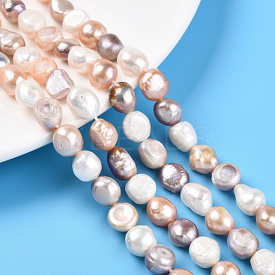 Natural Cultured Freshwater Pearl Beads Strands PEAR-N014-09A-01-1