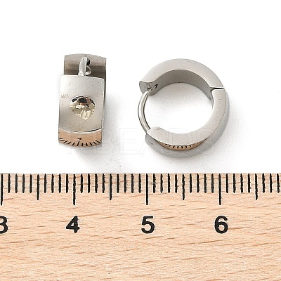 304 Stainless Steel Polishing effect Hoop Earrings EJEW-M001-29A-P-1