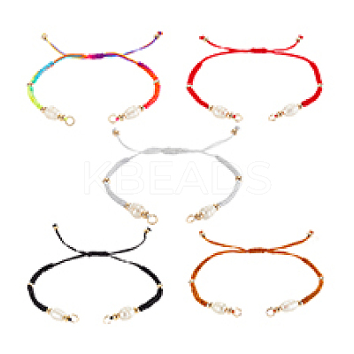 Braided Nylon Cord Bracelet Making AJEW-PH0012-22A-1