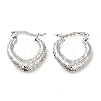 Non-Tarnish 304 Stainless Steel Hoop Earrings for Women EJEW-M224-01P-1