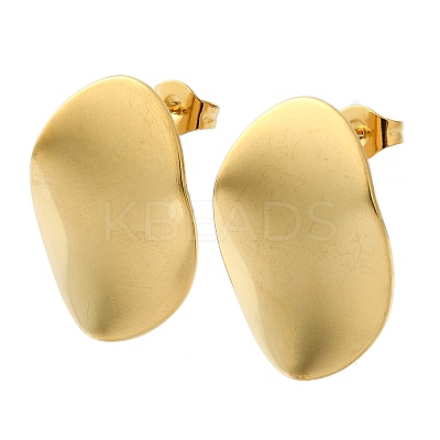 Ion Plating(IP) 201 Stainless Steel Stud Earrings EJEW-K270-07G-1