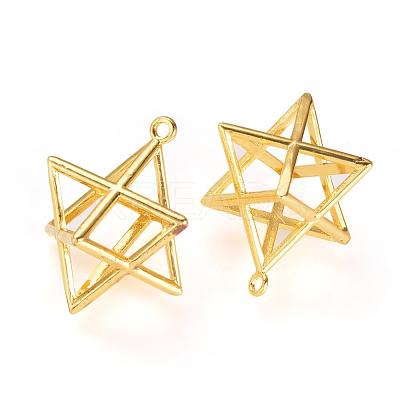 Brass Pendants KK-R037-256G-1