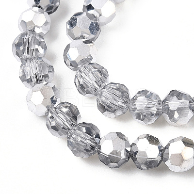 Transparent Electroplate Glass Beads Strands EGLA-A035-T4mm-M01-1