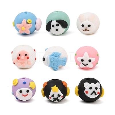 Handmade Polymer Clay Beads PR-CBA40AD-07-1