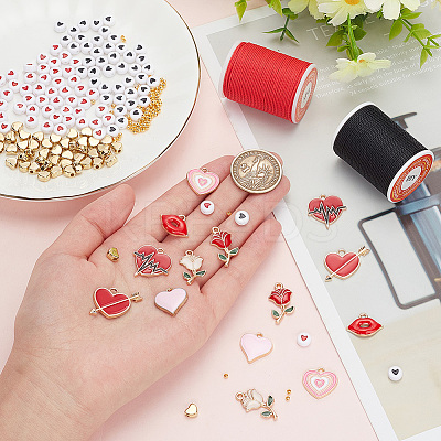 Valentine's Day DIY Bracelet Making Kit DIY-AR0003-53-1