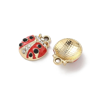 Alloy Enamel Rhinestone Pendants FIND-L024-17A-G-1