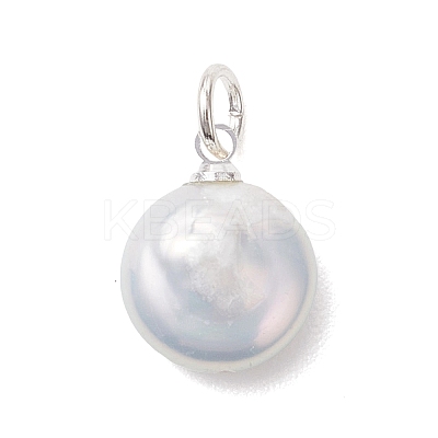 Natural Baroque Keshi Pearl Pendants PALLOY-JF04917-1