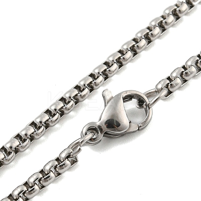 201 Stainless Steel Pendant Necklaces NJEW-H030-03P-1