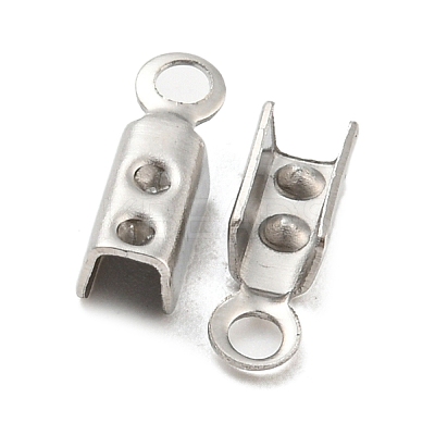 Tarnish Resistant 304 Stainless Steel Folding Crimp Ends STAS-H376-114-1