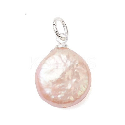Natural Baroque Keshi Pearl Pendants PALLOY-JF04920-01-1