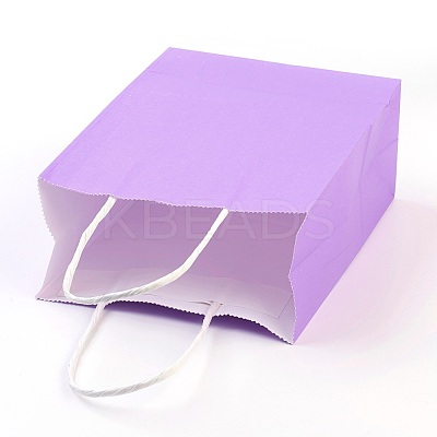 Pure Color Kraft Paper Bags AJEW-G020-B-09-1