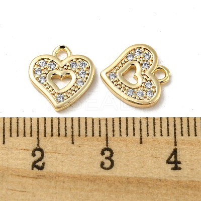 Brass Micro Pave Cubic Zirconia Pendants KK-H460-47G-1