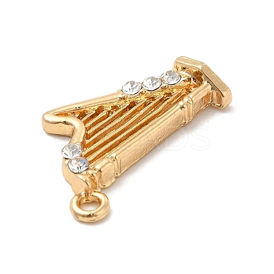 Rack Plating Alloy Rhinestone Pendants ALRI-M006-09G-1