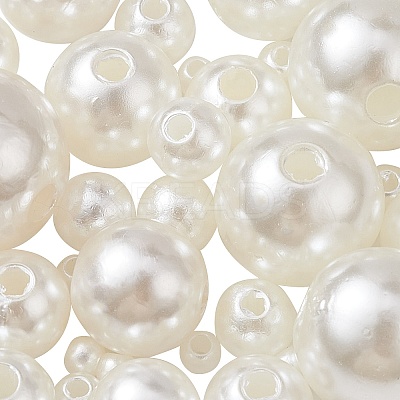About 1173pcs ABS Plastic Imitation Pearl Beads KY-CJ0001-96-1