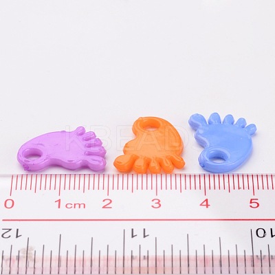 Baby Shower Ornaments Acrylic Baby Feet Pendants PAB215Y-1