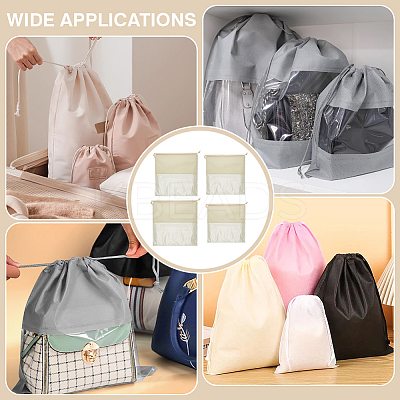 14Pcs 4 Styles Square Cloth Packing Pouches for Shoes ABAG-PH0001-60B-1
