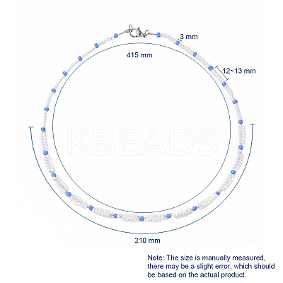 Glass Seed Beaded Necklaces NJEW-JN02596-1