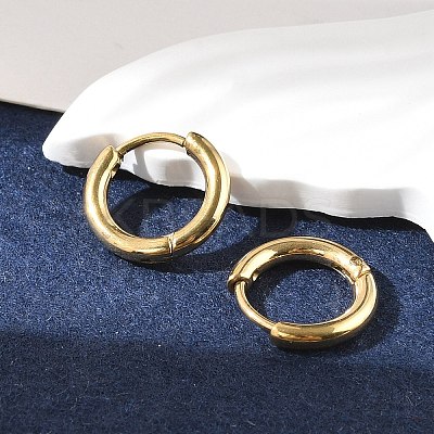 Ion Plating(IP) 304 Stainless Steel Hoop Earrings LS-EJEW-P177-G-06-1