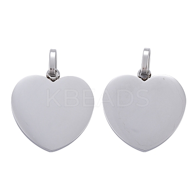 Tarnish Resistant 304 Stainless Steel Mirror Polished Finish Stamping Blank Tag Pendants STAS-P055-04P-1