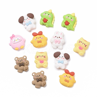 Opaque Resin Decoden Cabochons RESI-H142-B-1