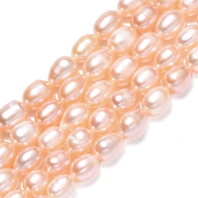Natural Cultured Freshwater Pearl Beads Strands PEAR-N012-06F-1