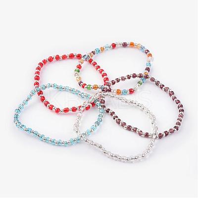 Glass Seed Beads Stretch Bracelets BJEW-JB02498-1