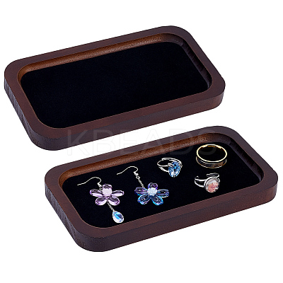 Rectangle Wooden Organizer Display Jewelry Plates ODIS-WH0099-221B-1