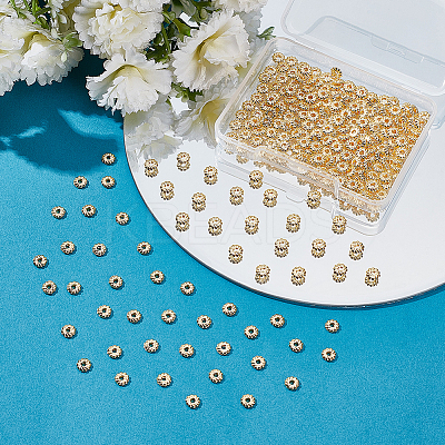 250Pcs Eco-Friendly Alloy Spacer Beads FIND-ME0002-98-1