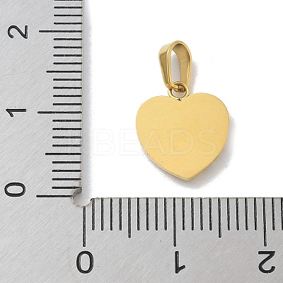 Ion Plating(IP) 304 Stainless Steel Micro Pave Cubic Zirconia Pendants STAS-Z107-04G-03-1