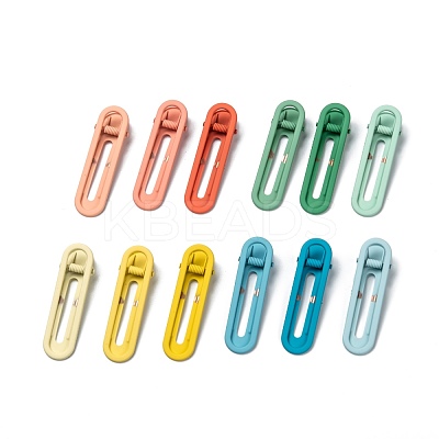 Spray Painted Alloy Alligator Hair Clips Set PHAR-F009-03B-1