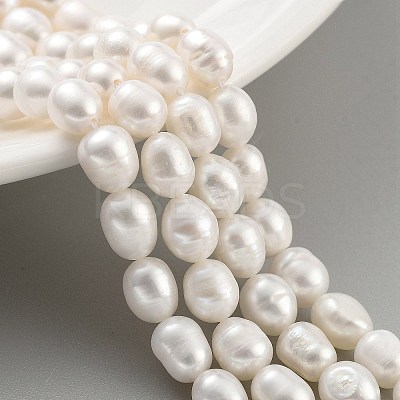 Natural Cultured Freshwater Pearl Beads Strands PEAR-P062-08G-1