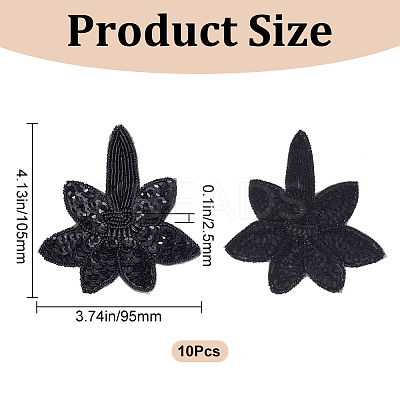 Flower Gauze Embroidery Ornaments Accessories LS-DIY-WH0308-310F-1