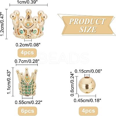 60Pcs Brass Beads KK-NB0001-51G-1