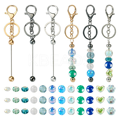 DIY Beadable Keychain Making Kit DIY-TA0006-01-1