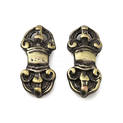 Tibetan Style Rack Plating Brass Connector Charms KK-Q805-36AB-1