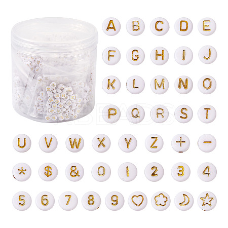 1860Pcs Plating Acrylic Beads PACR-PJ0001-01-1