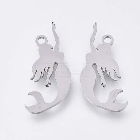 Tarnish Resistant 201 Stainless Steel Pendants X-STAS-S110-004P-1