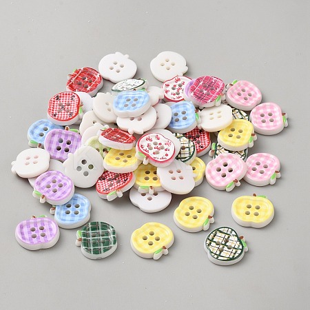 4-Hole Plastic Buttons BUTT-TAC0012-01-1