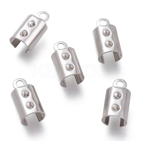 Tarnish Resistant 304 Stainless Steel Folding Crimp Ends STAS-O130-03A-1