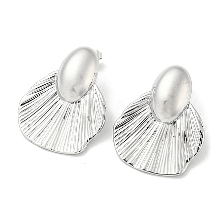 Non-Tarnish 304 Stainless Steel Stud Earrings EJEW-R157-01P-1