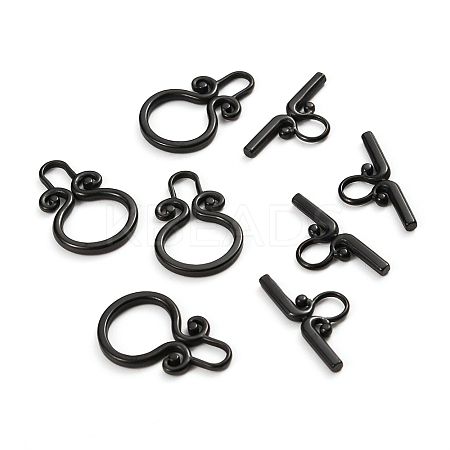 304 Stainless Steel Toggle Clasps Ion Plating(IP) X-STAS-D142-03A-B-1