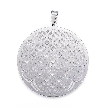 Tarnish Resistant 304 Stainless Steel Big Pendants STAS-H330-18P-1